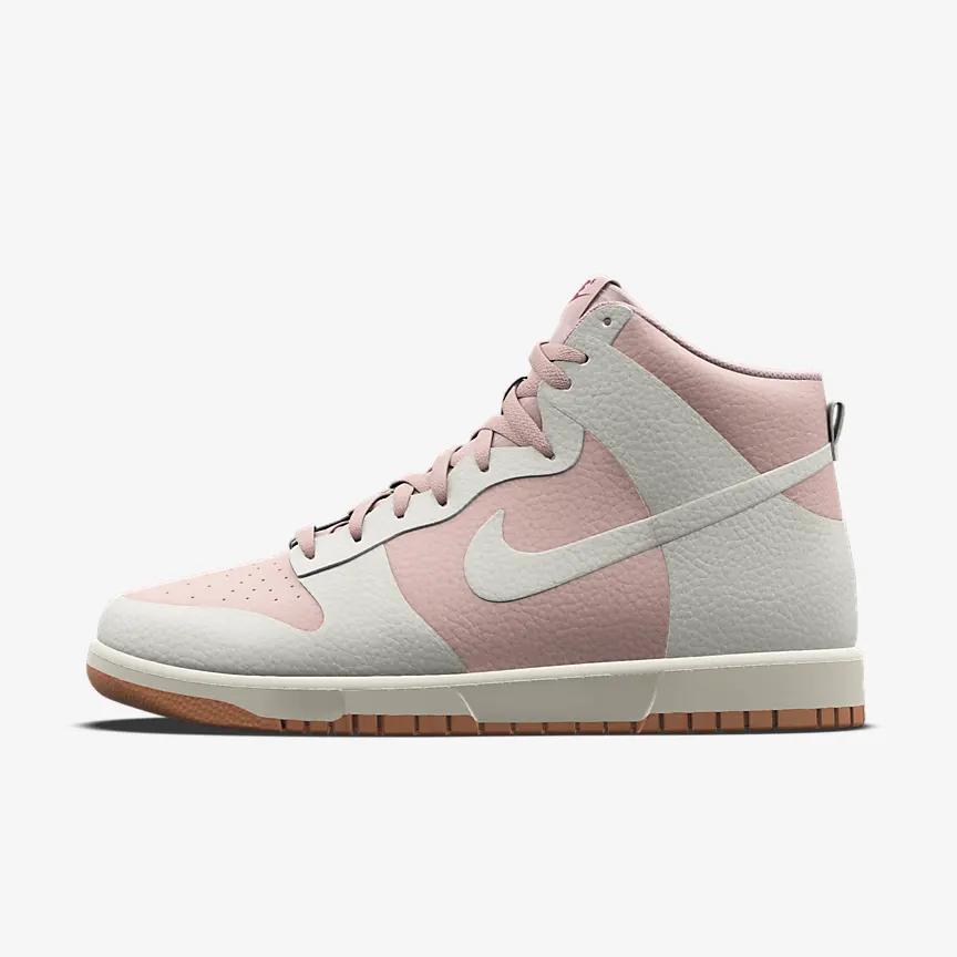 Giày Nike Dunk High Unlocked By You Nữ Hồng Trắng